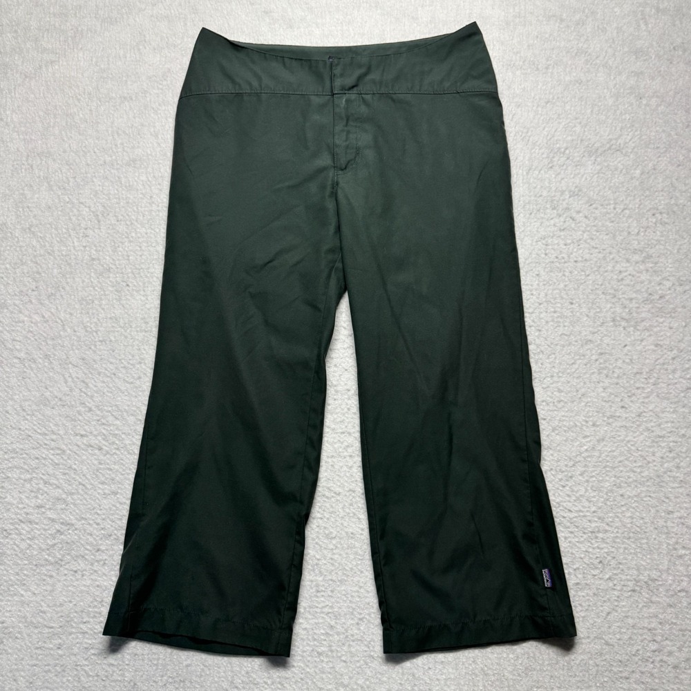Patagonia Pants‎ Stand Up Cropped Green 100% Polyester Women's Size 6